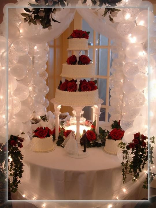 Wedding Cakes Centerpieces
 17 Best images about wedding balloon column ideas on