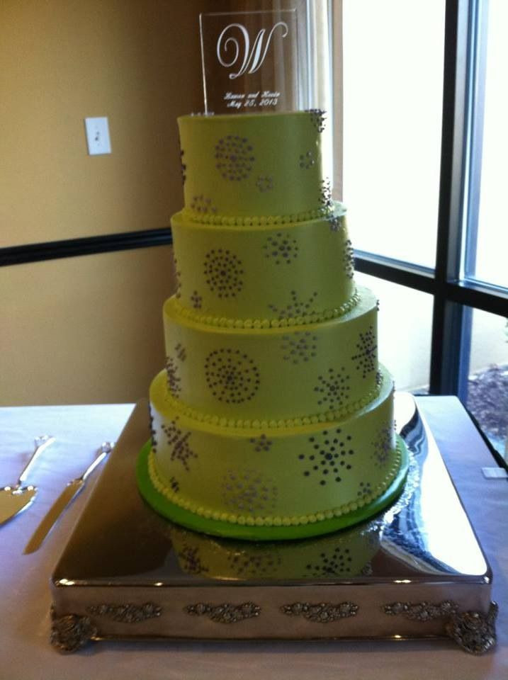 Wedding Cakes Charlotte Nc
 Green and Purple Wedding Cake Cakelin s Cakes and Cookies