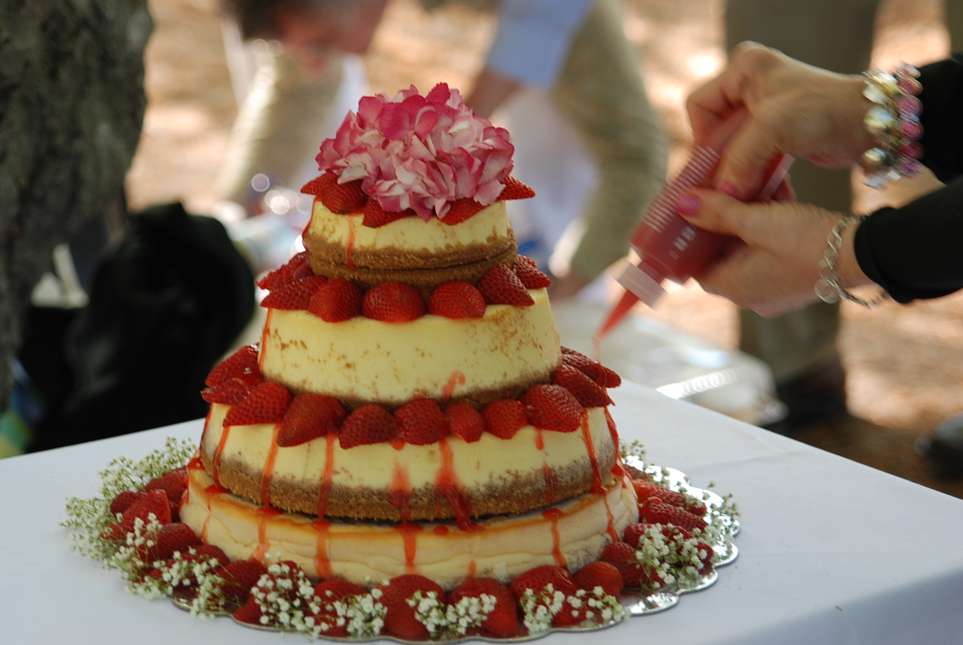 Wedding Cakes Cheesecake
 Strawberry cheesecake wedding cake idea in 2017
