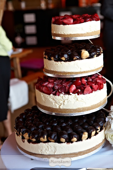 Wedding Cakes Cheesecake
 Wedding at Studland Bay House in Dorset Louise and Neil s