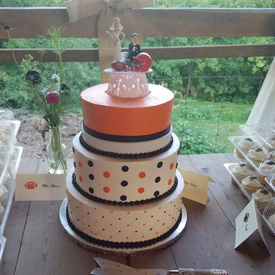 Wedding Cakes Cleveland
 Cleveland Browns Weddings Cake cake by Gearhartcakes