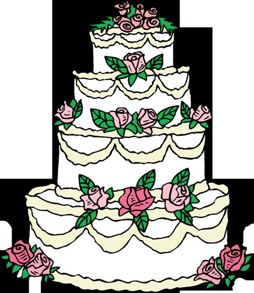 Wedding Cakes Clip Art
 Elegant Wedding Cake Clipart