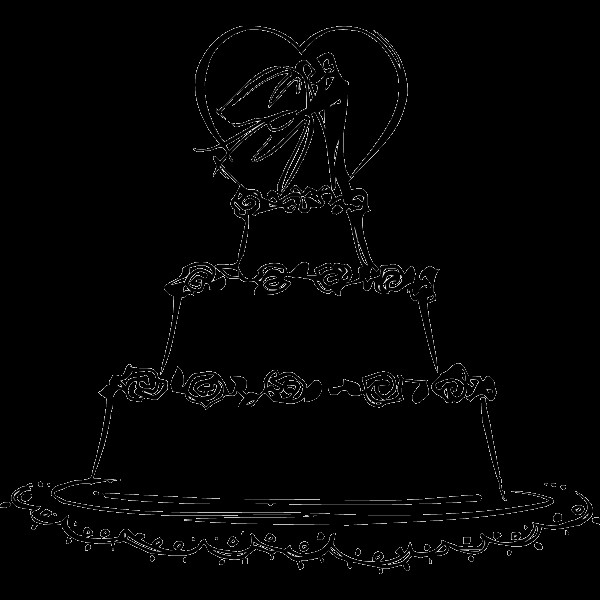 Wedding Cakes Clip Art
 Wedding Cake Clipart in Black And White – 101 Clip Art