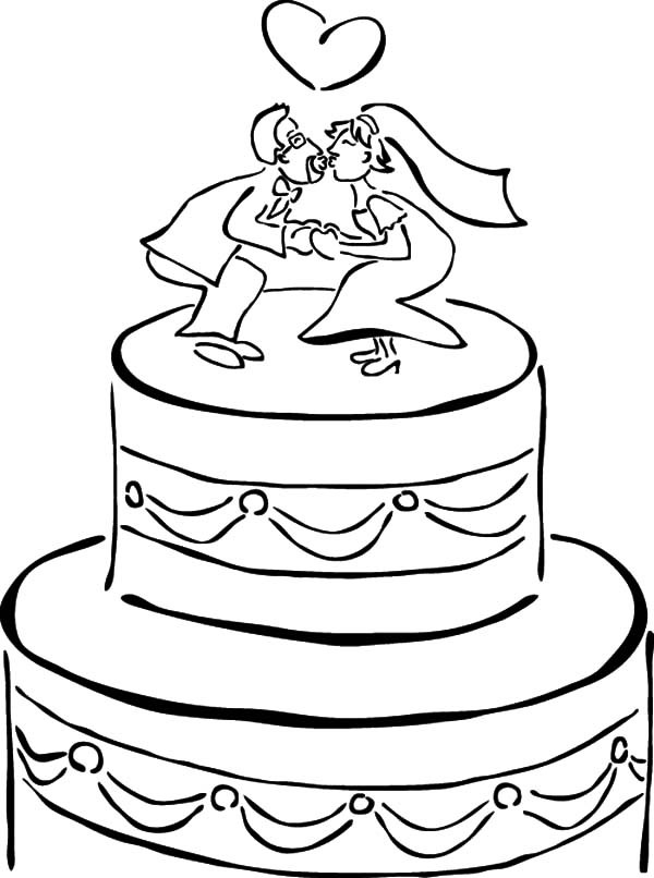 Wedding Cakes Coloring Pages
 Chocolate Cake