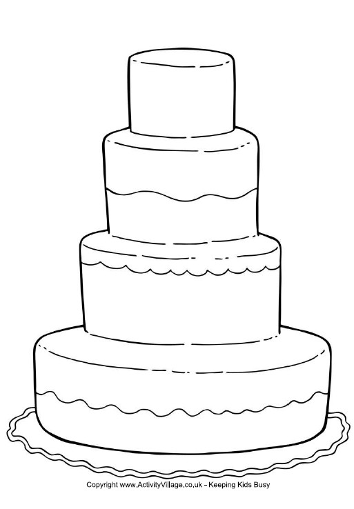 Wedding Cakes Coloring Pages
 printablecolouringpages4all Royal Wedding Doodles