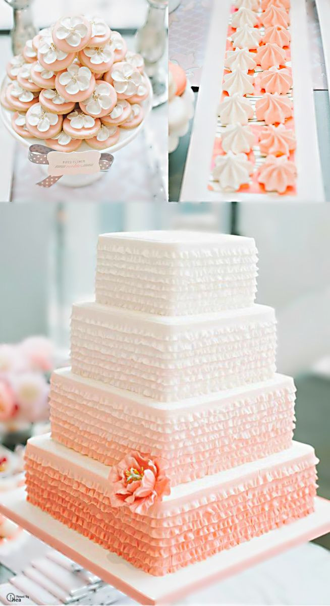 Wedding Cakes Coral
 26 Oh So Pretty Ombre Wedding Cake Ideas