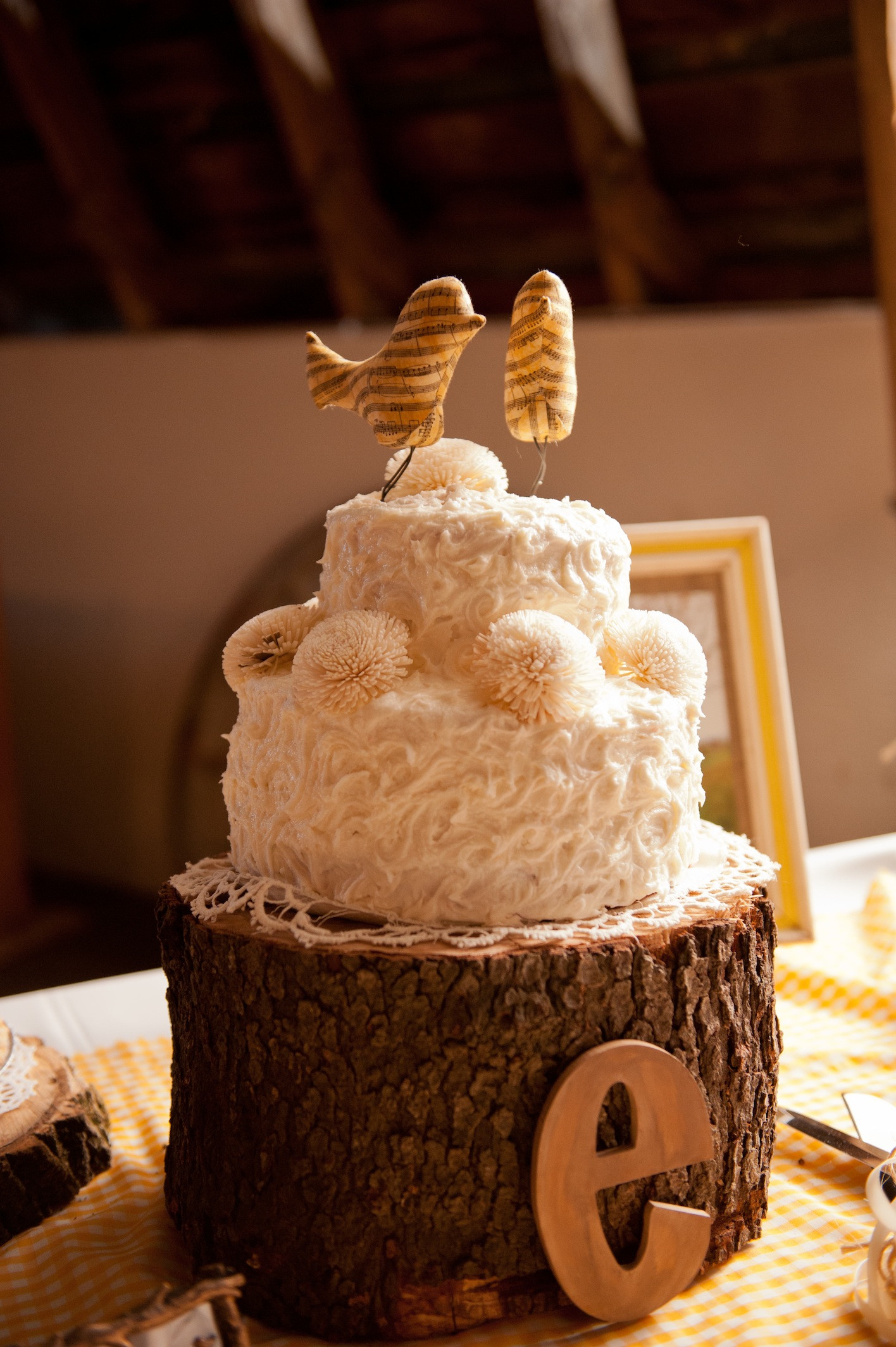 Wedding Cakes Country
 Our Perfectly Rustic Music Bird Wedding Cake