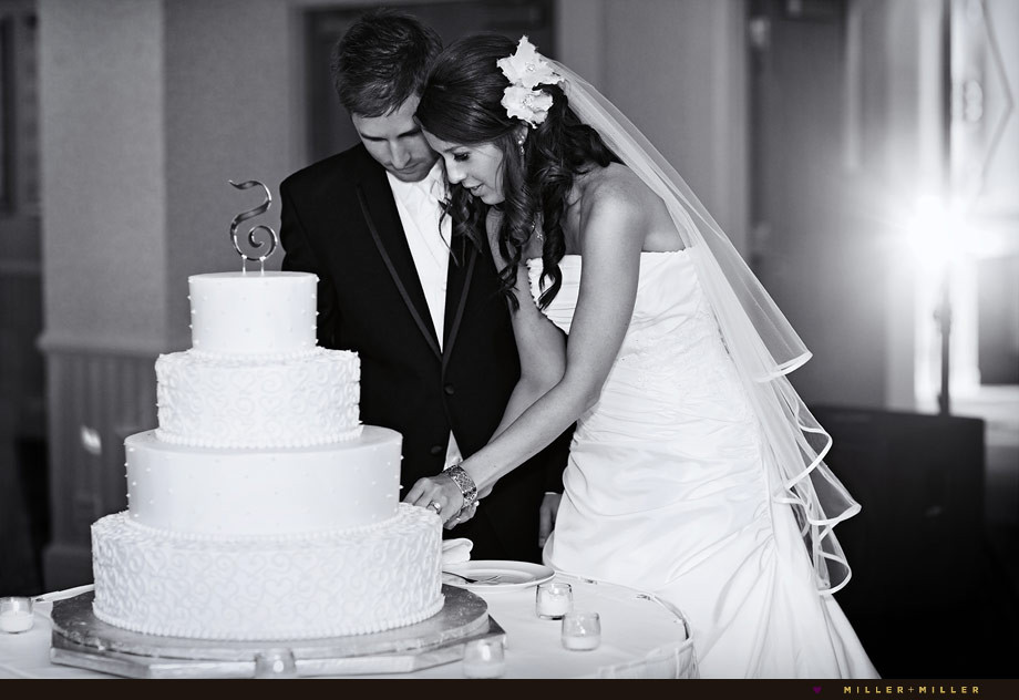 Wedding Cakes Cutting
 Chicago Wedding grapher ♥ Miller Miller Chicago