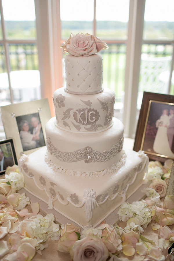 Wedding Cakes D.C
 Elegant and Metallic Wedding Reception in Virginia Kim