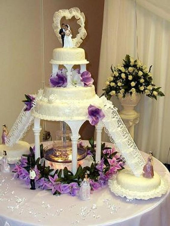 Wedding Cakes Designs Pictures
 Wedding Cakes With Fountains And Stairs