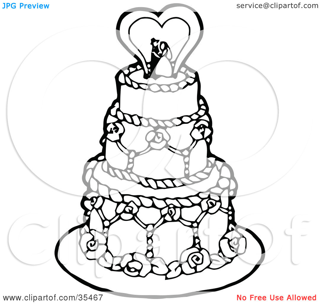Wedding Cakes Drawings
 Drawn cake tiered cake Pencil and in color drawn cake