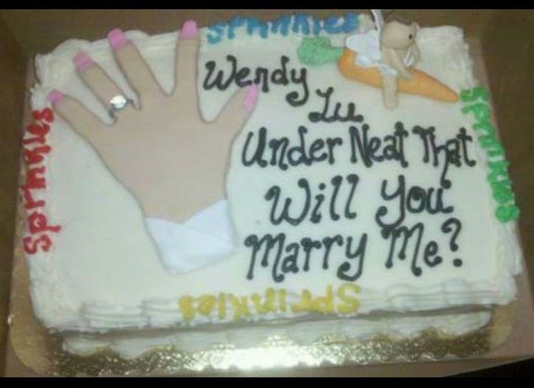 Wedding Cakes Fail
 They did exactly what they were told "Write Wendy Lu
