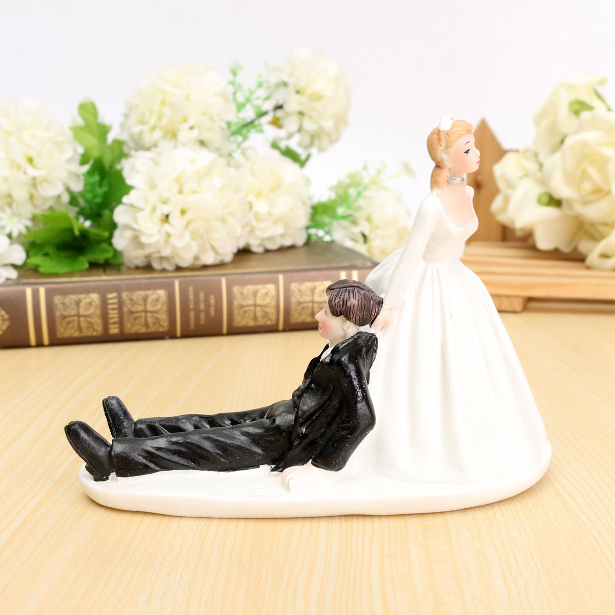 Wedding Cakes Figures
 ROMANTIC FUNNY WEDDING CAKE TOPPER FIGURE BRIDE GROOM