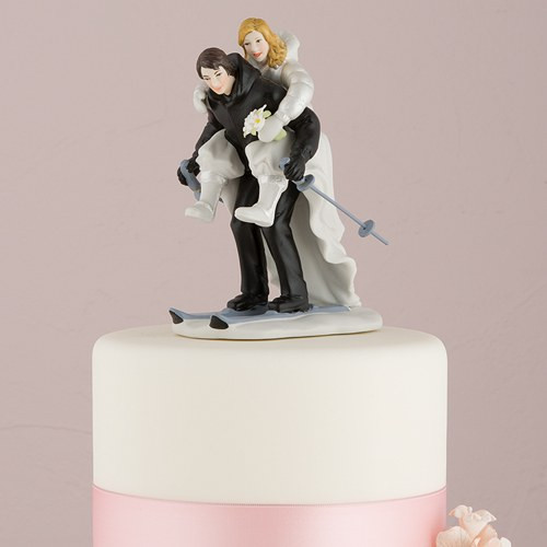 Wedding Cakes Figures
 Skiing Wedding Cake Topper The Knot Shop