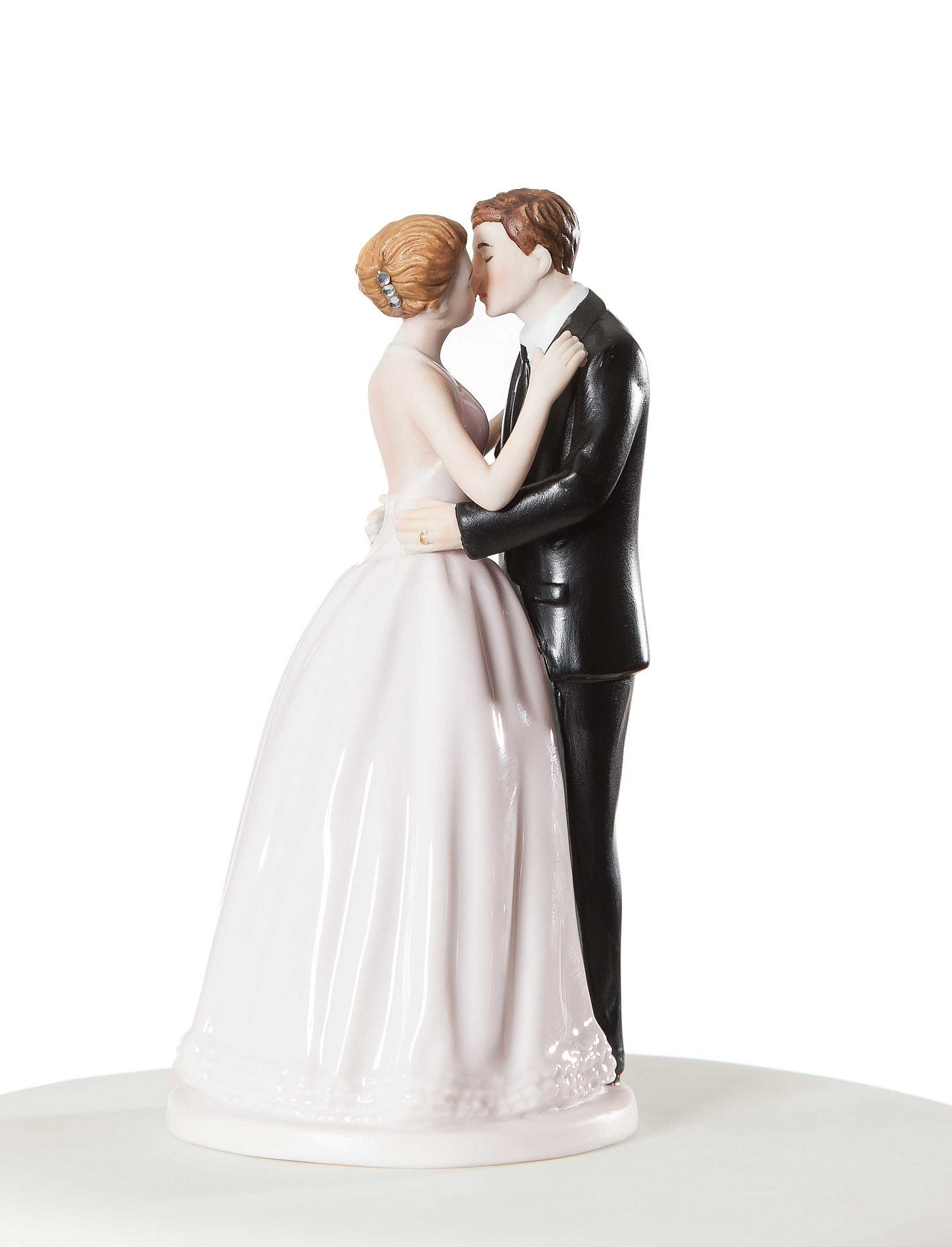 Wedding Cakes Figurines
 "Romance" Kissing Couple Wedding Cake Topper Figurine