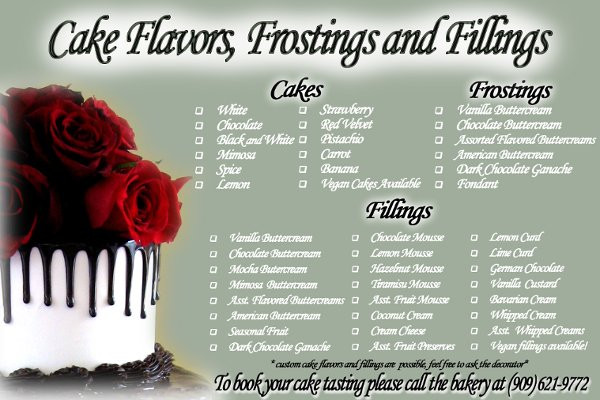 Wedding Cakes Flavors And Fillings
 Types Cake Flavors Cake Ideas
