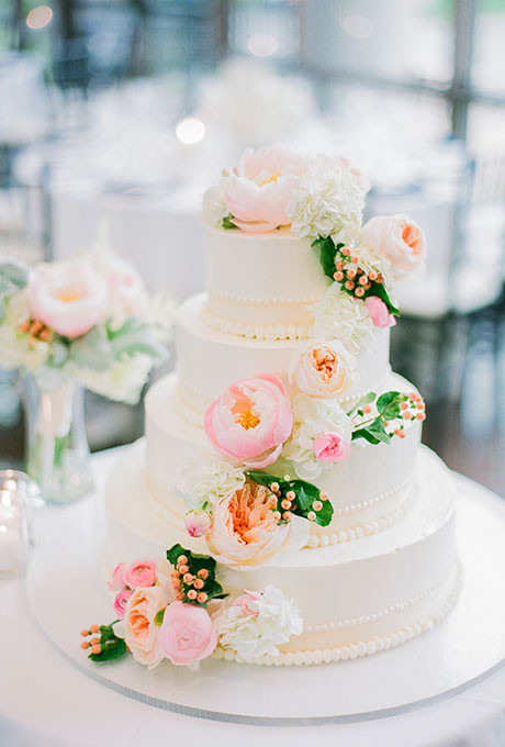 Wedding Cakes Flower
 Spring Inspired Wedding Cake with Fresh Flowers