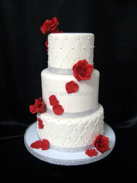 Wedding Cakes Fresno Ca
 Our Little Cakery Fresno CA Wedding Cake