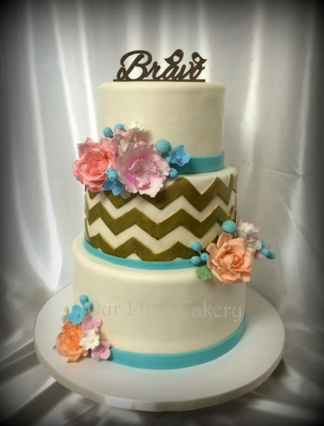 Wedding Cakes Fresno Ca
 Our Little Cakery Fresno CA Wedding Cake