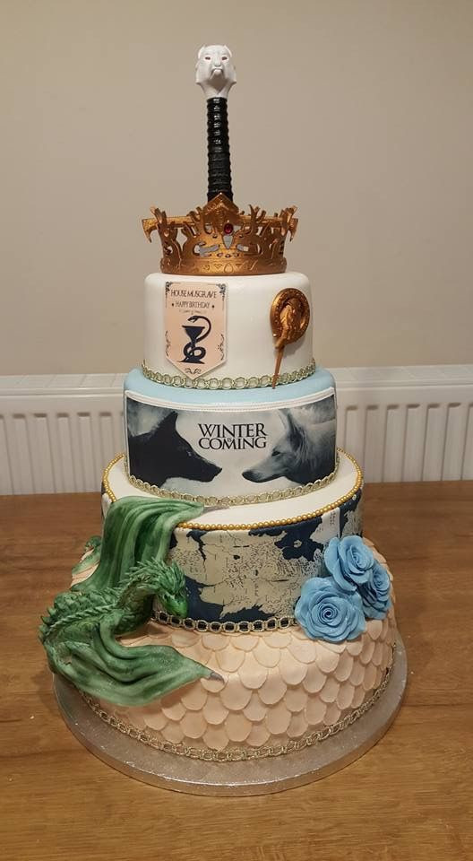 Wedding Cakes Game
 Game of Thrones cake with 3D printed topper