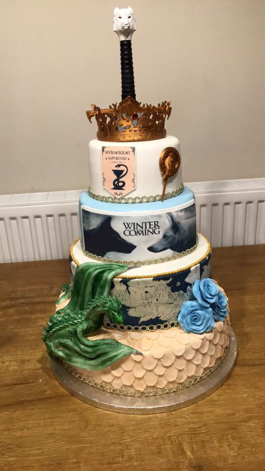 Wedding Cakes Games
 Game Thrones Tiered Celebration Wedding Cake