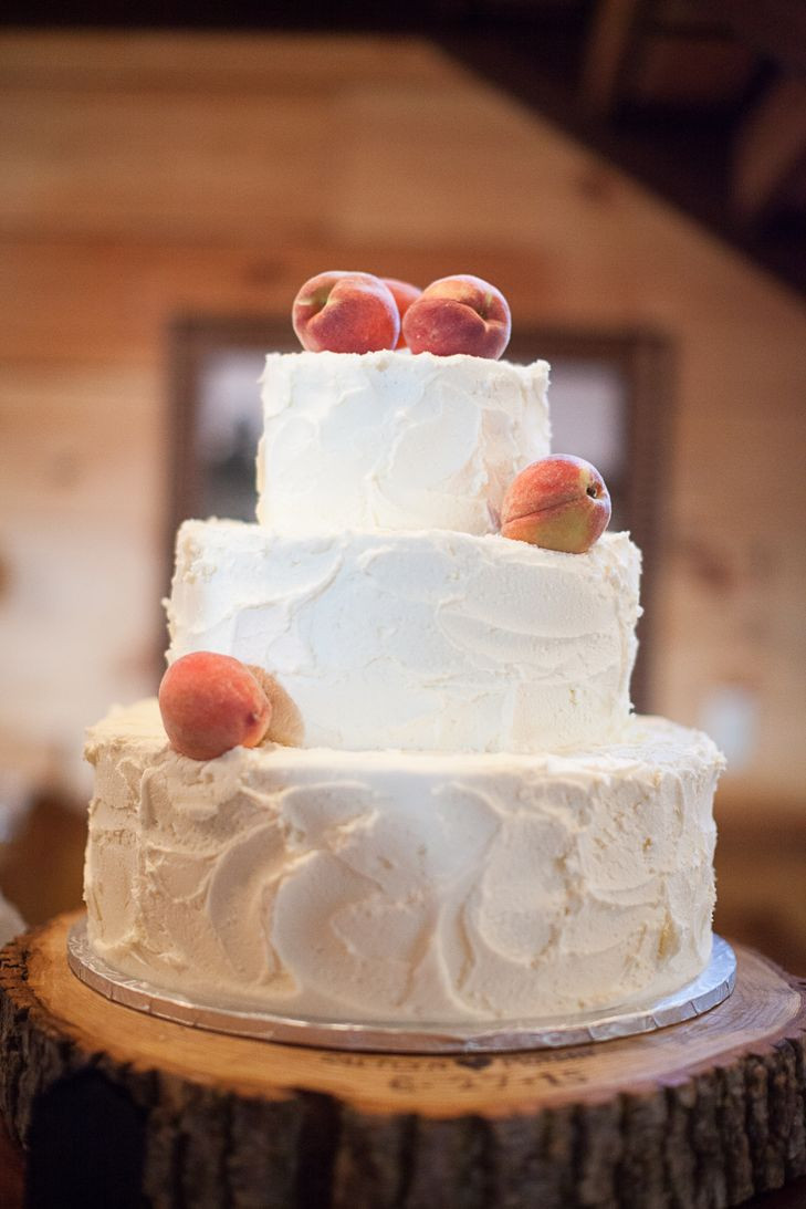 Wedding Cakes Georgia
 Georgia Peaches on White Buttercream Wedding Cake