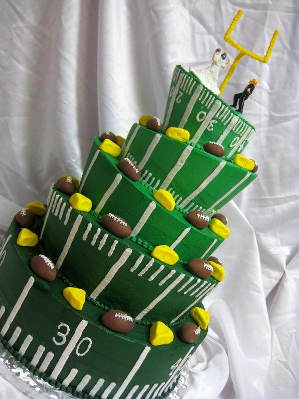 Wedding Cakes Green Bay
 Sports Wedding Green Bay Packers Wedding Cake