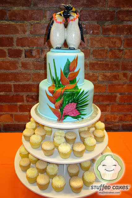 Wedding Cakes Hawaii
 Stuffed Cakes Hawaiian Penguins Wedding Cake