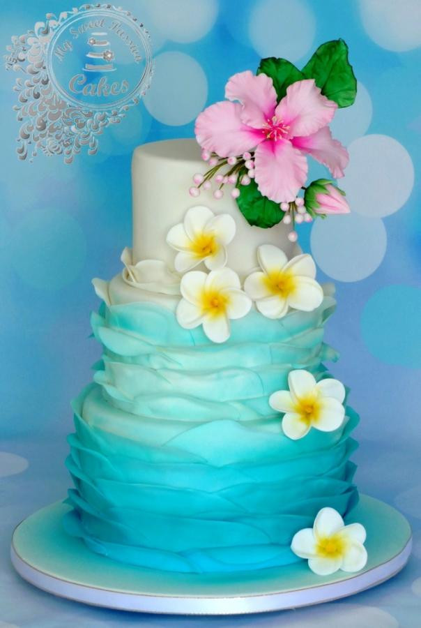 Wedding Cakes Hawaii
 Hawaii themed wedding cake cake by Beata Khoo CakesDecor