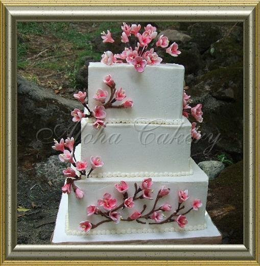 Wedding Cakes Honolulu
 Sakura Honolulu wedding cake