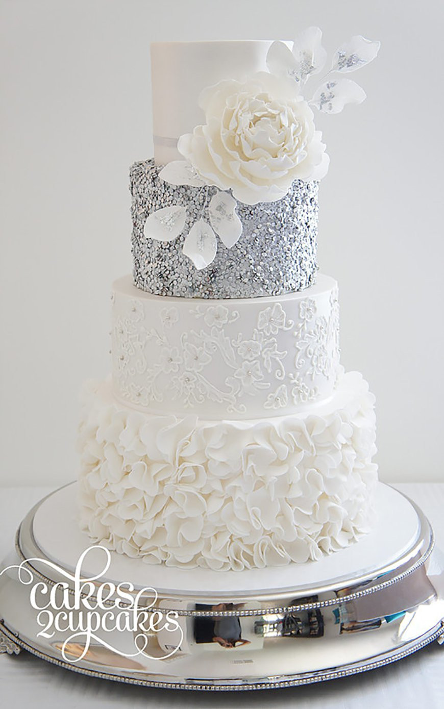 Wedding Cakes Ideas
 Silver Wedding Cake Decorations