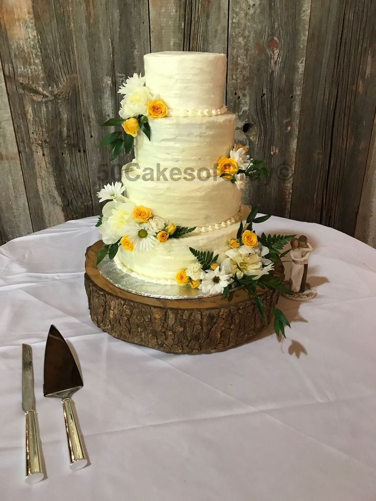 Wedding Cakes In Memphis Tn
 Rustic wedding cake i made 50 Cakes of Gray Mallory Gray