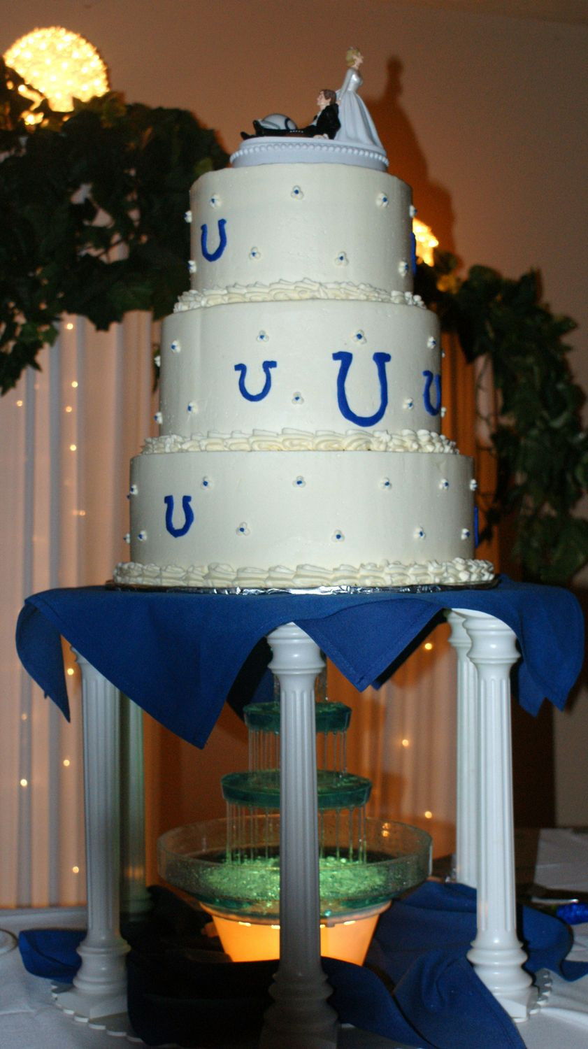Wedding Cakes Indianapolis
 Colts Cake Indianapolis weddings Best Indy Area Wedding