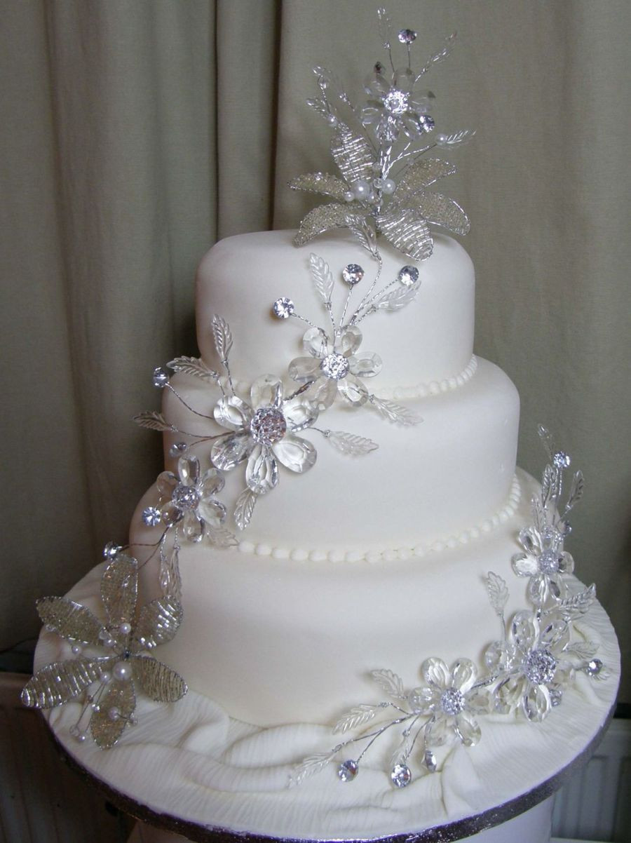 Wedding Cakes Jewelry
 bling Wedding Cake CakeCentral