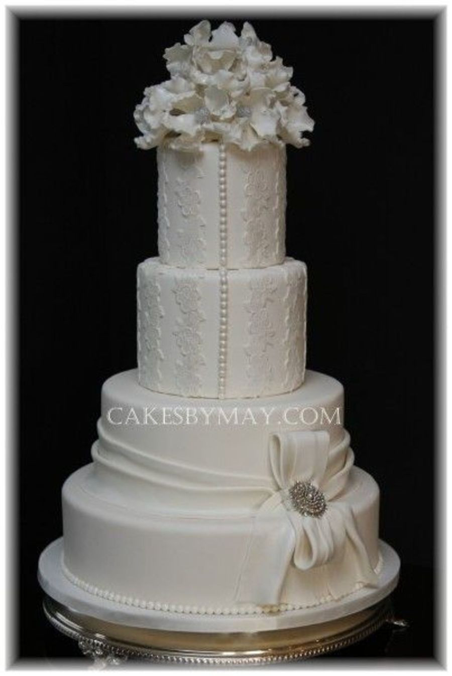 Wedding Cakes Lace
 Lace Wedding Cake CakeCentral