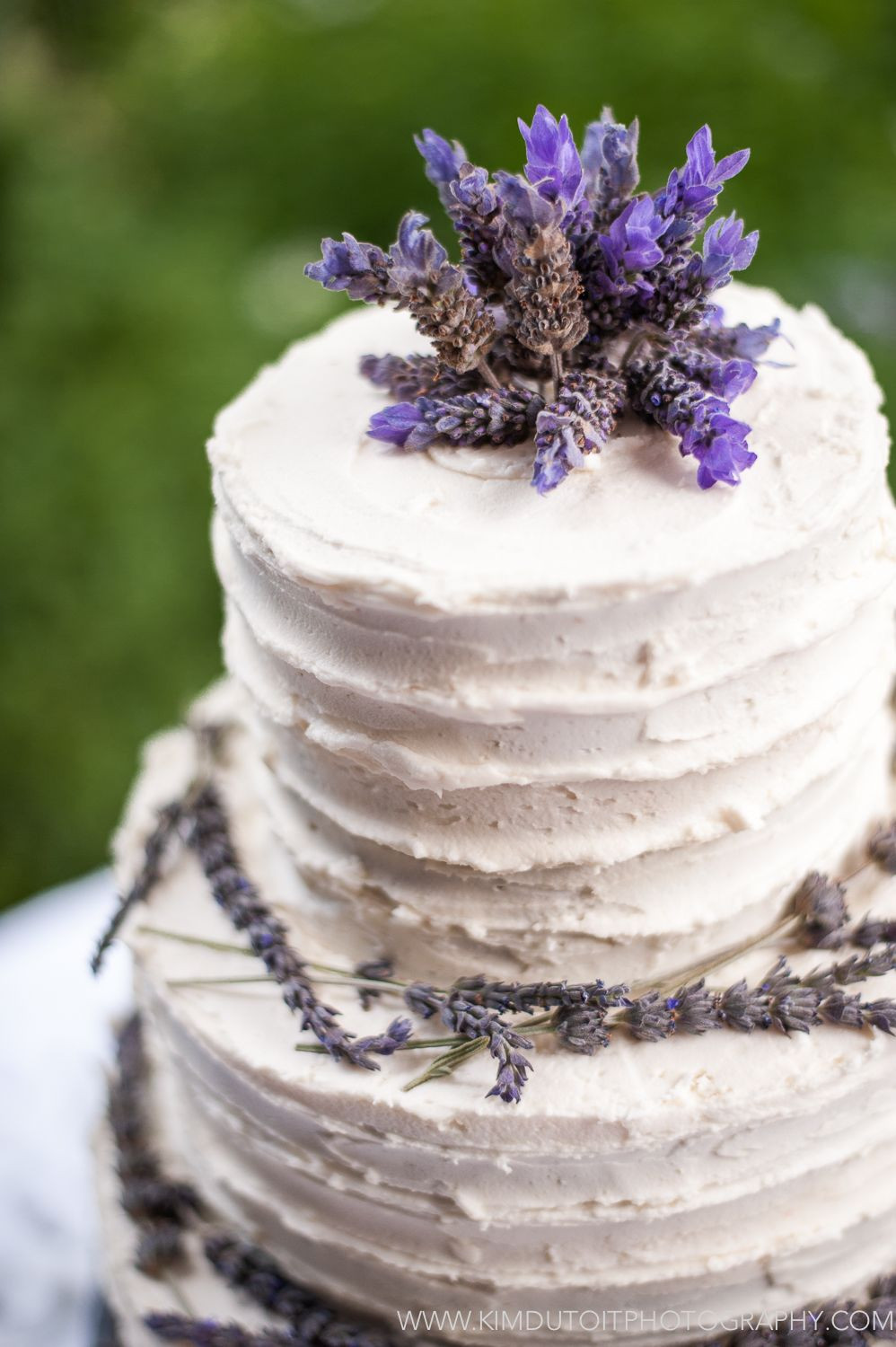 Wedding Cakes Lavender
 Rustic lavender wedding cake