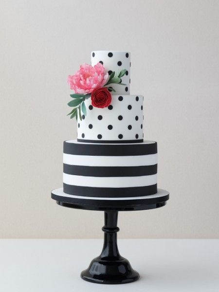 Wedding Cakes Madison Wi
 15 Bolos de Casamento Preto e Branco