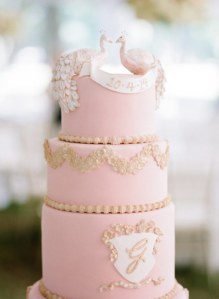 Wedding Cakes Memphis
 Elegant Blush and White Memphis Wedding MODwedding