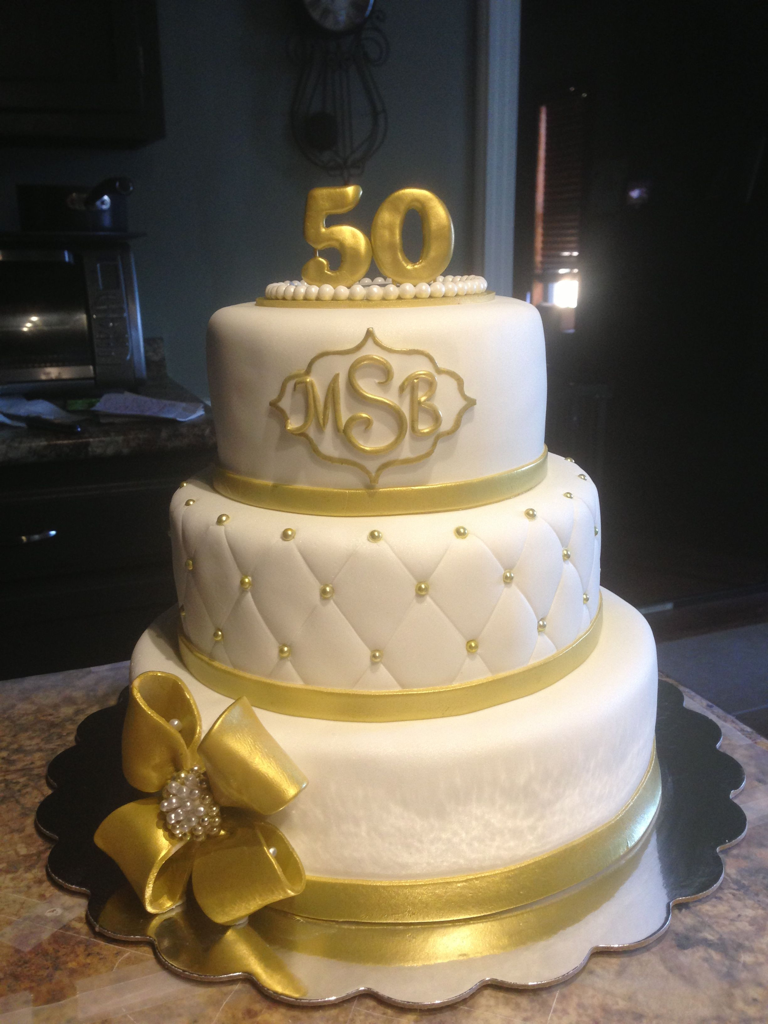 Wedding Cakes Memphis Tn
 50th wedding anniversary cake i made Mallory Gray 50