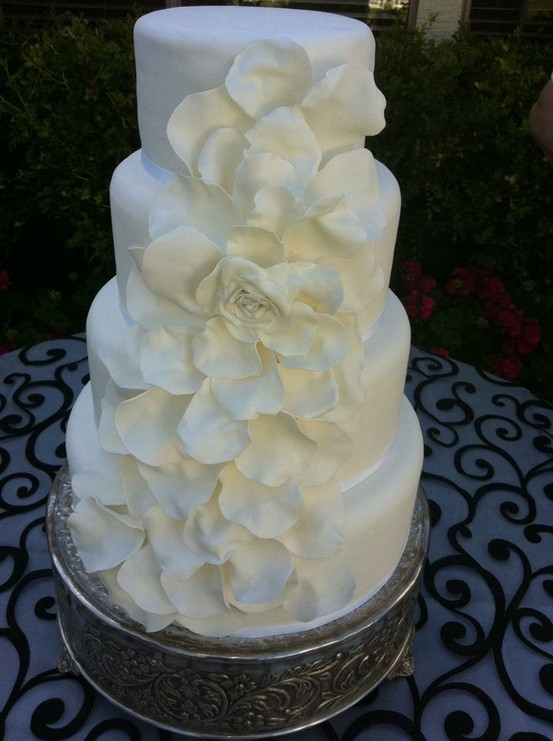 Wedding Cakes Mesa Az
 All white wedding cake from Sassy s Cafe and Bakery in