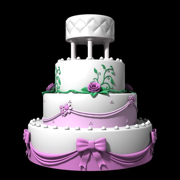 Wedding Cakes Models
 wedding cake 3d dxf