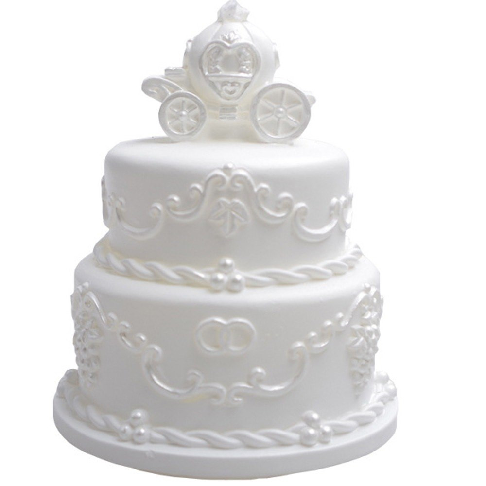Wedding Cakes Mold
 3D Wedding Cake Pumpkin Carriage Shape Silicone Candle