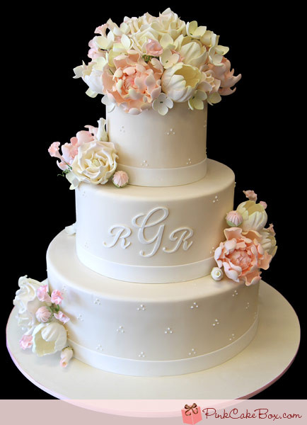 Wedding Cakes Monogram
 Monogram Wedding Cakes Inspiration Project Wedding Forums