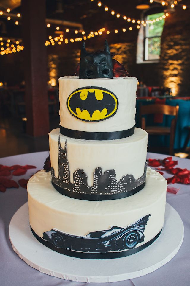 Wedding Cakes Nashville
 Half groom half bridal wedding cake nashville batman cake