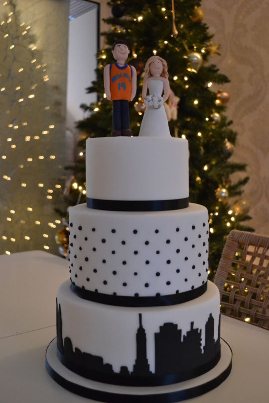 Wedding Cakes New York
 New York Themed Wedding Cake cake by Rachel Nickson