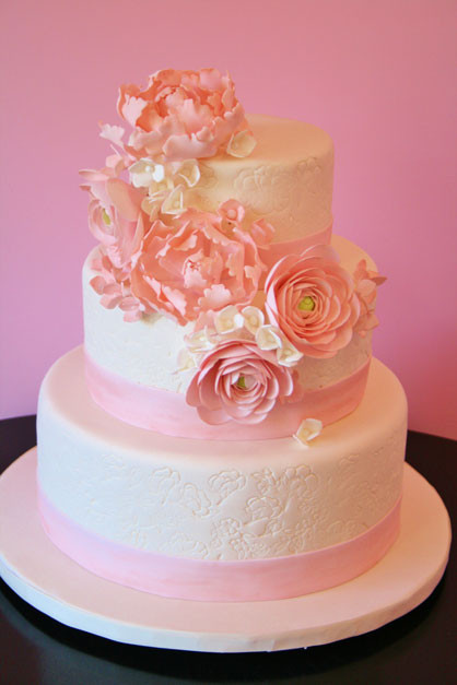 Wedding Cakes Nyc
 Wedding Cakes New York City Pink Floral Custom Cakes