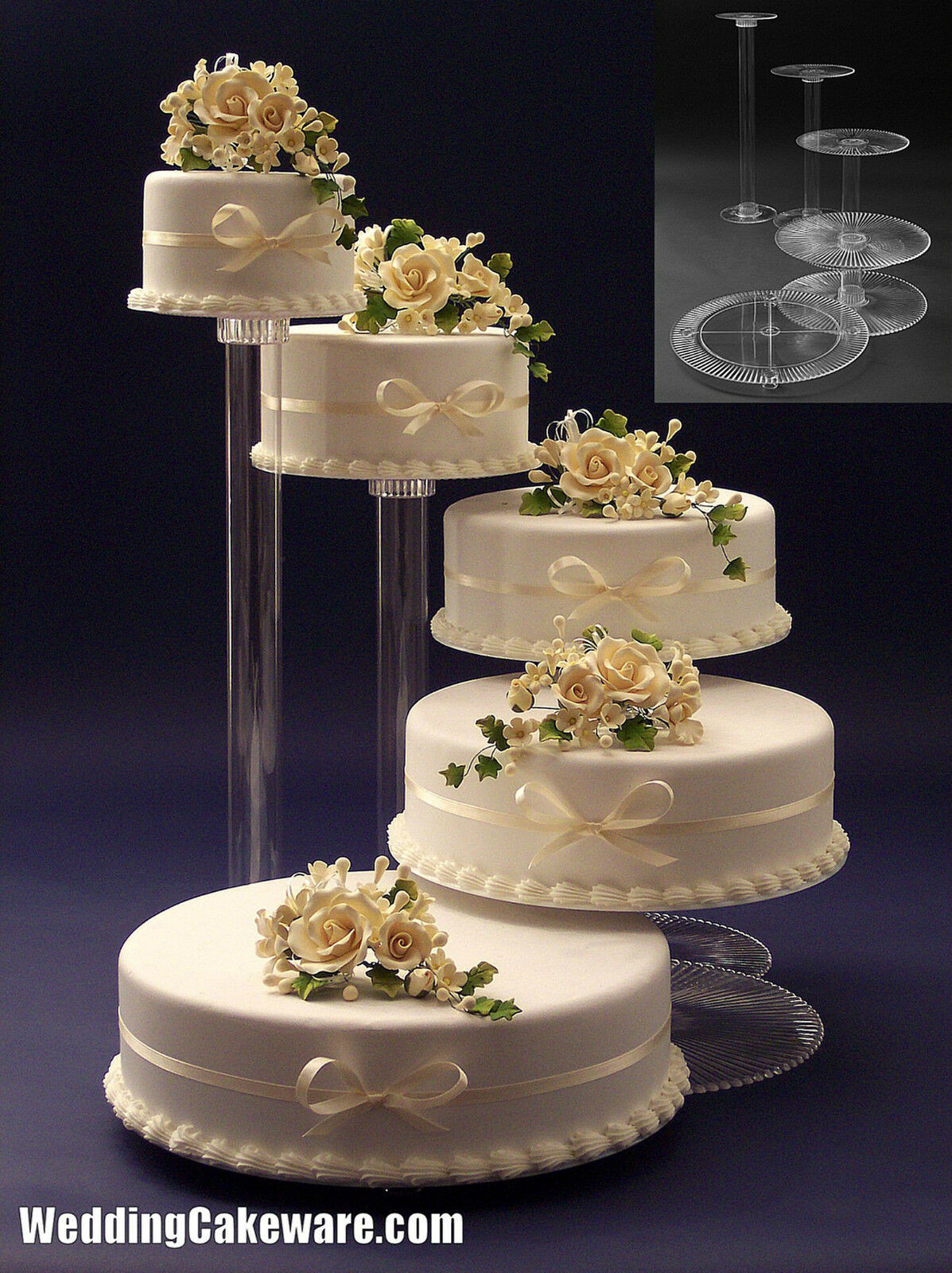 Wedding Cakes On Stand
 Cake Stand Wedding Bling Wedding Cake Stand Cupcake Base