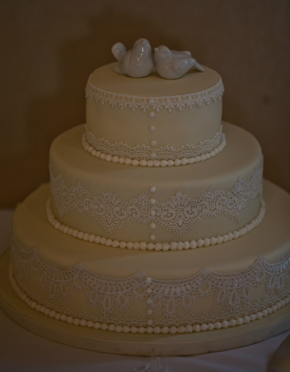 Wedding Cakes Ontario California
 An Elegant Wedding with Ivory and Taupe Details in Lindsay