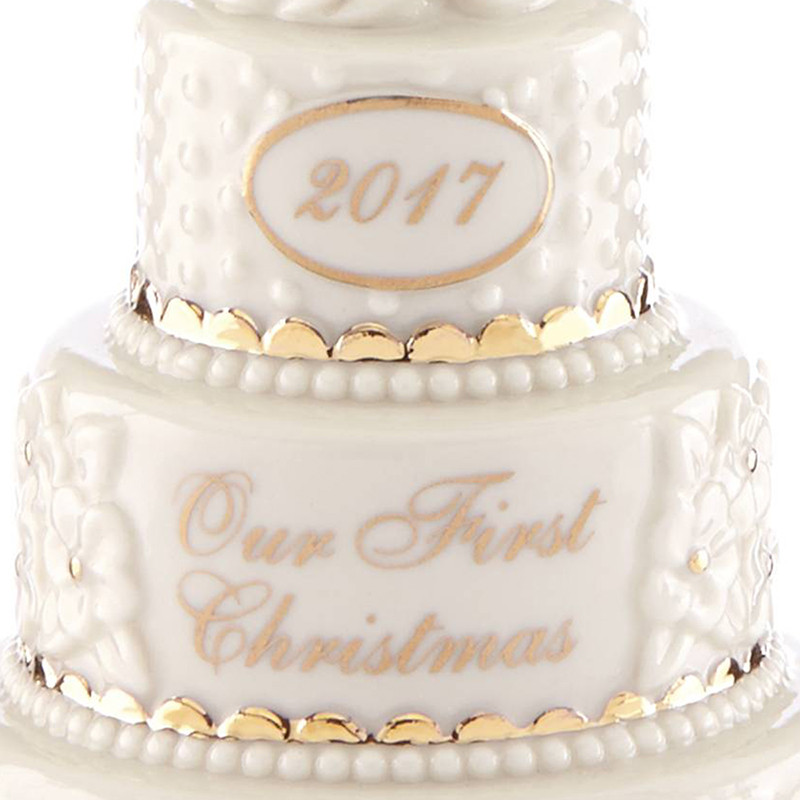 Wedding Cakes Ornaments
 Our First Christmas Ornament 2017 Wedding Cake