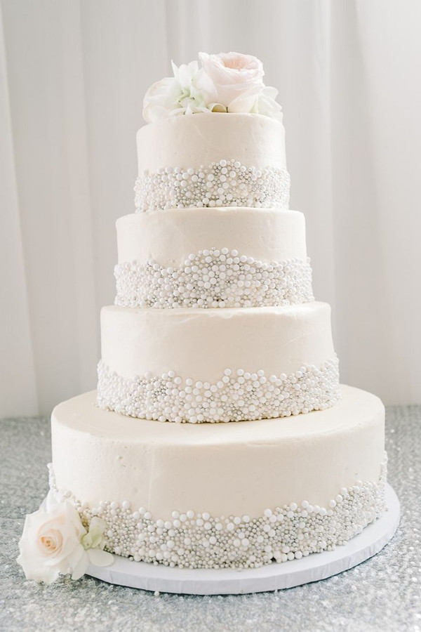Wedding Cakes Pearls
 25 Fabulous Wedding Cake Ideas With Pearls